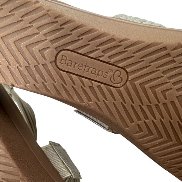 Baretraps Womens Keisha Taupe Back Zippe Design Strappy Sandals Size 9M - Picture 11 of 12